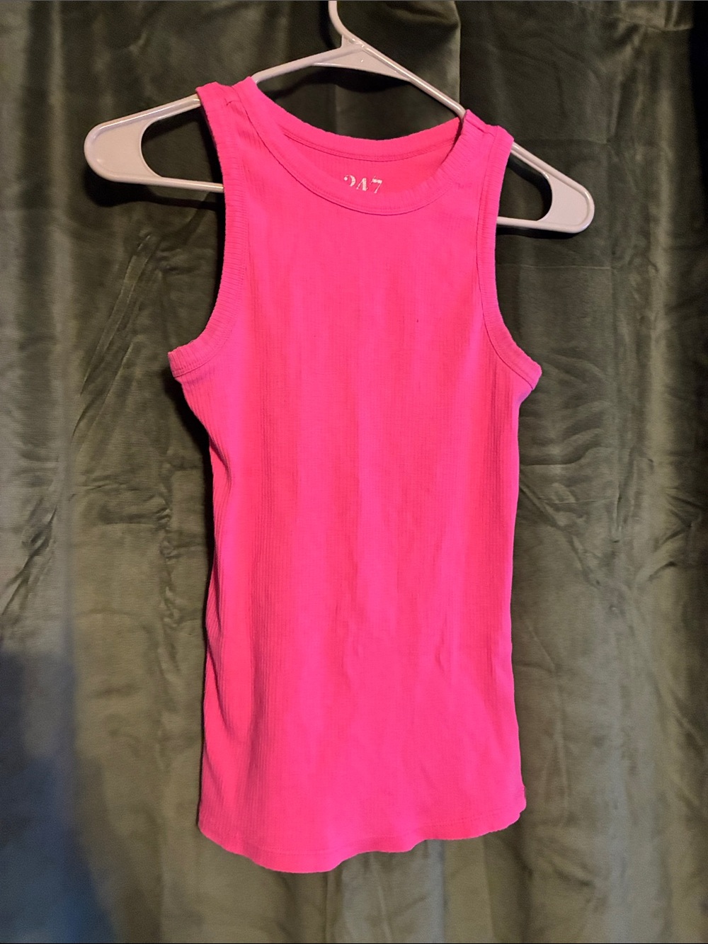 Maurices Hot Pink Ribbed Tank